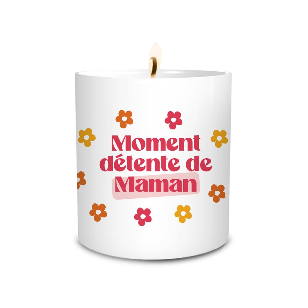 Bougie ceramique moment detente de maman