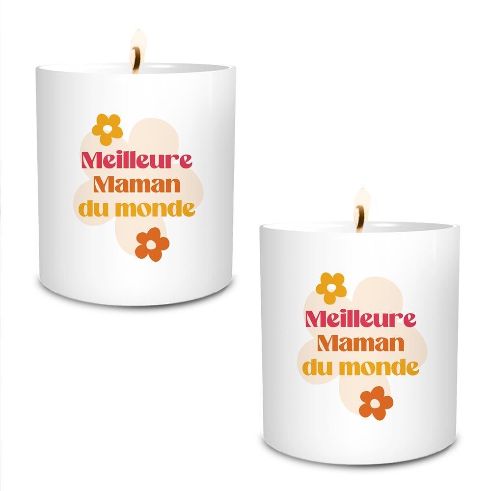 Bougie ceramique meilleure maman du monde