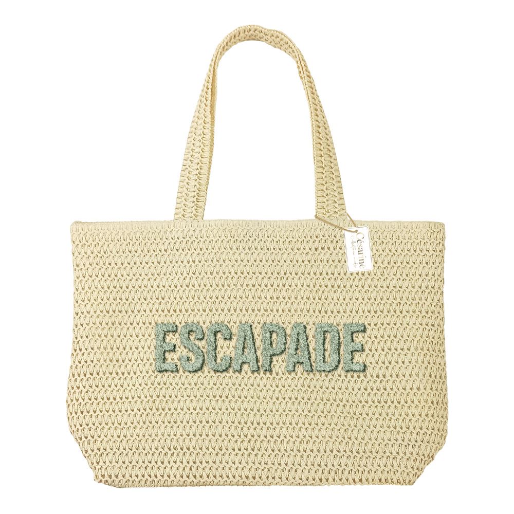 Sac ete raphia tufte escapade