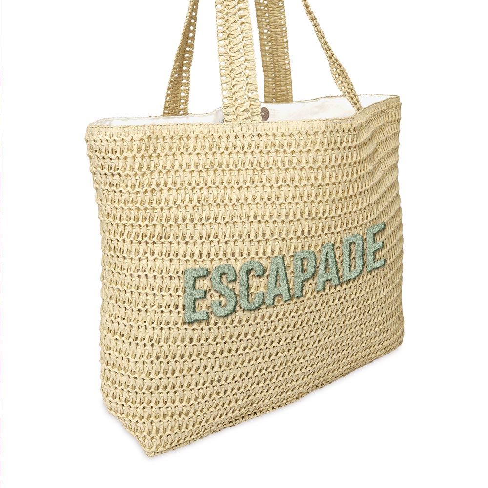 Sac ete raphia tufte escapade