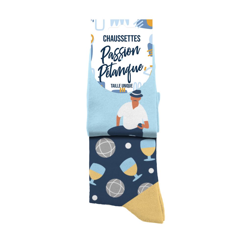 Chaussette duo passion petanque