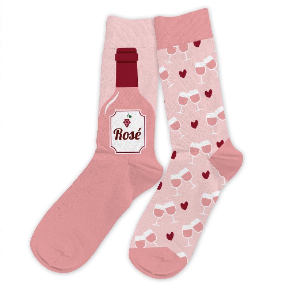 Chaussette duo passion rose