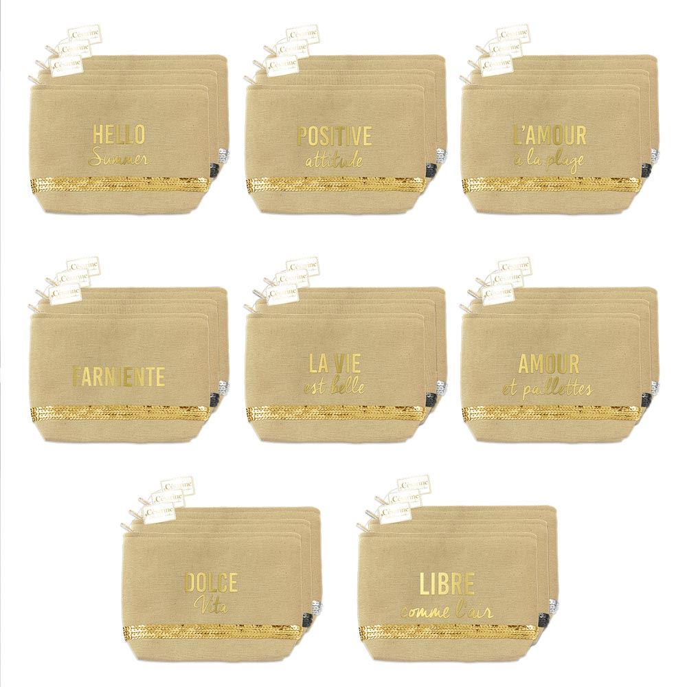 Pochette sequin 3mods /24pcs