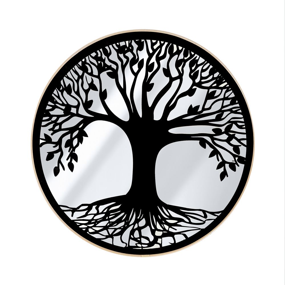 Miroir arbre de vie deco bois