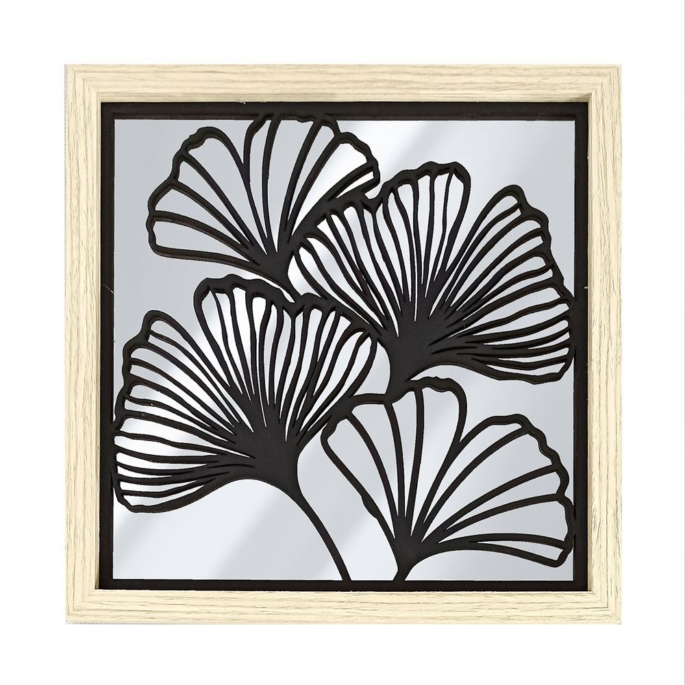 Miroir ginkgo deco bois
