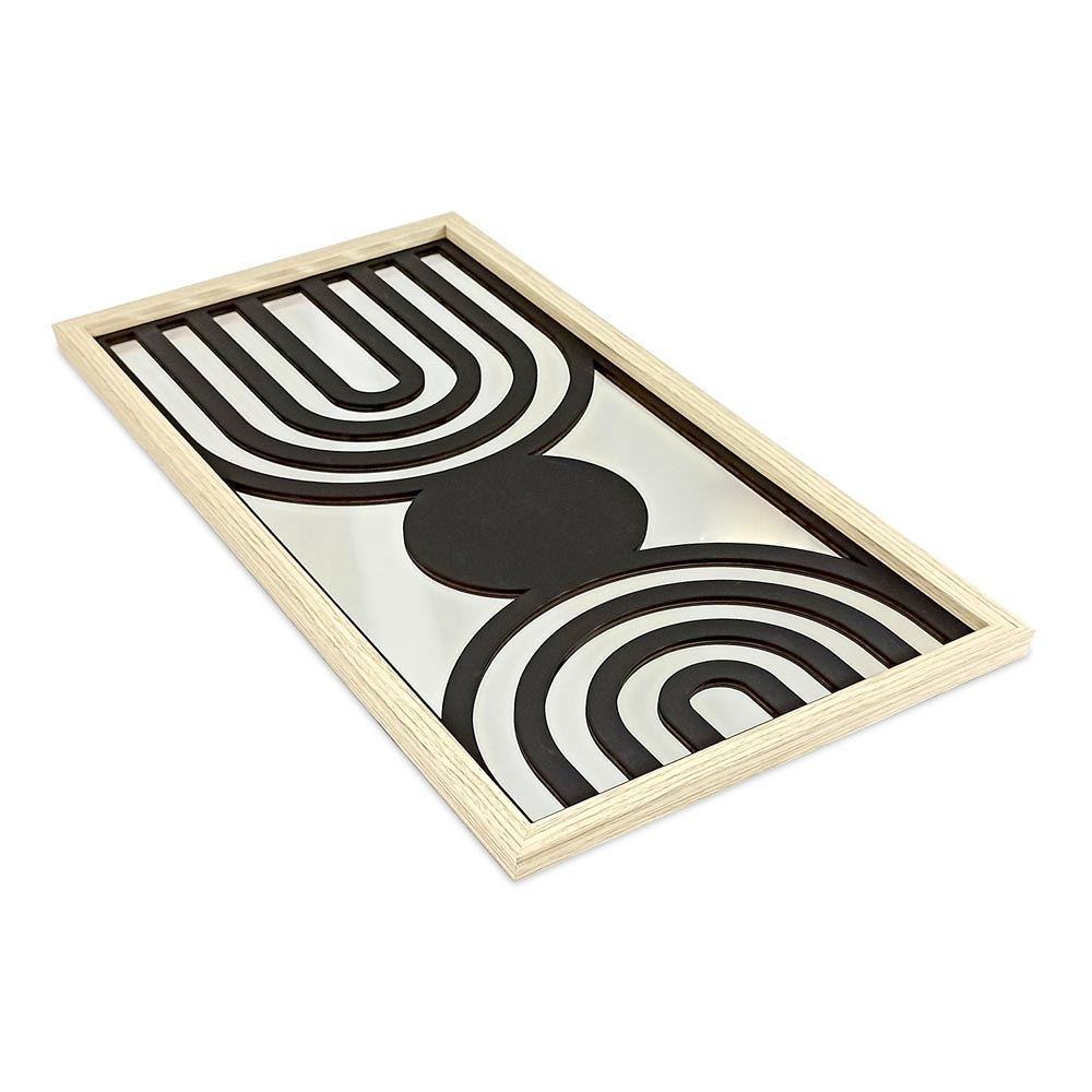 Miroir japandi deco bois