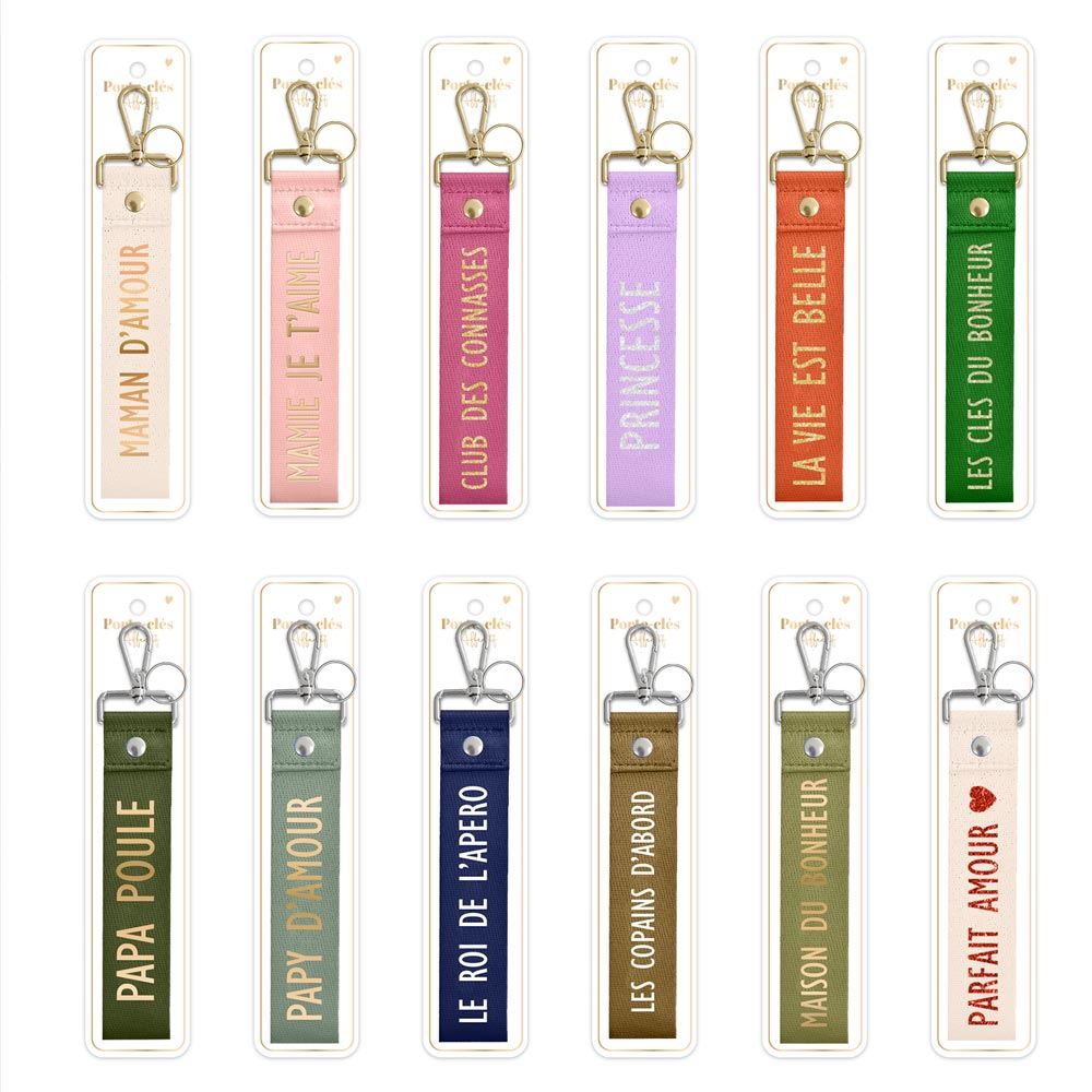 Display porte cles lanieres affectif 12mods /72pcs