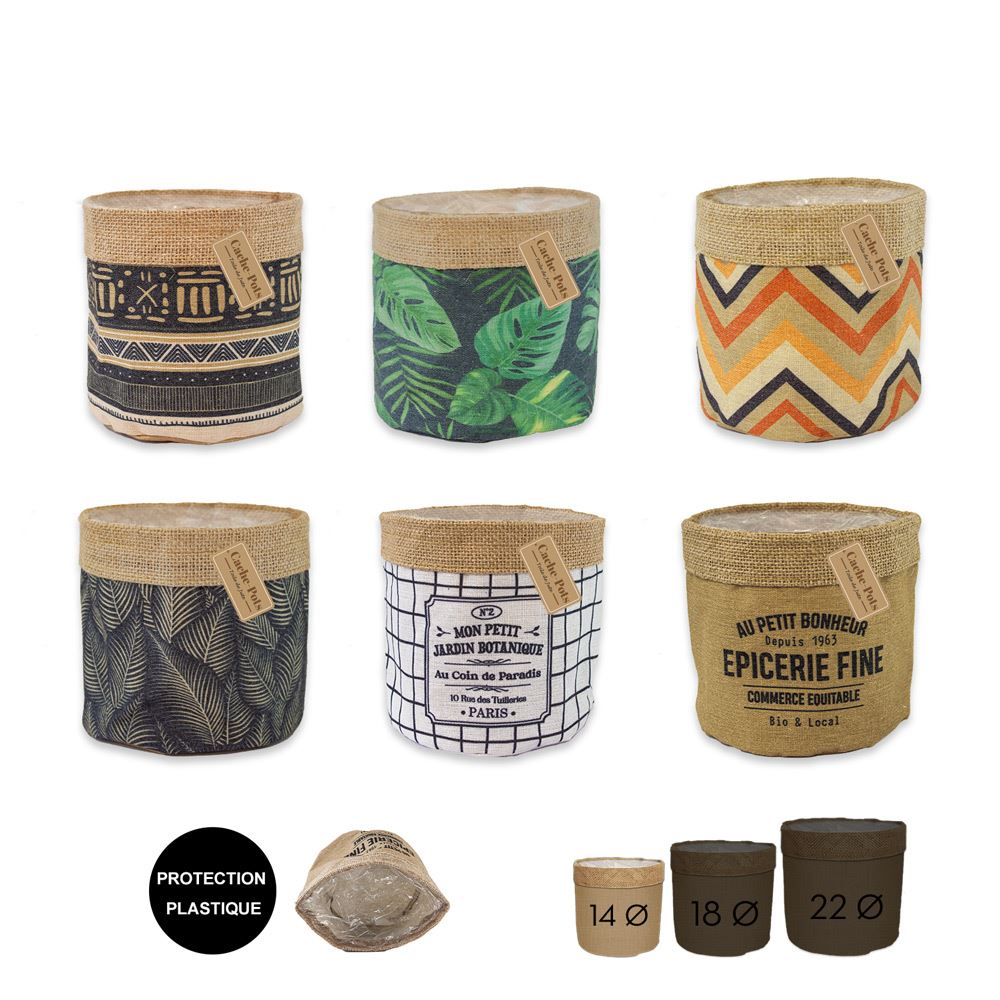 Cache pot jute pm 6mods / 24pcs