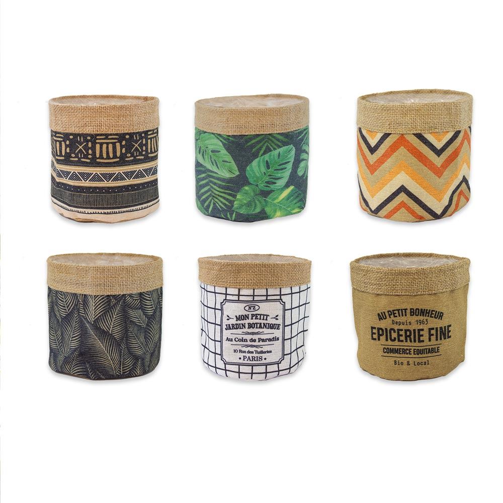 Cache pot jute gm 6mods /18pcs