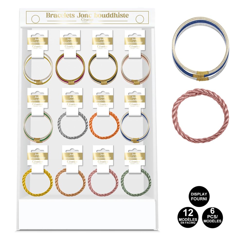 Display bracelets jonc bouddhiste