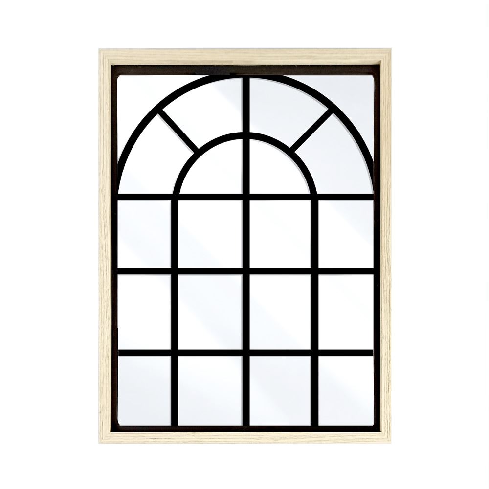 Miroir verriere deco bois