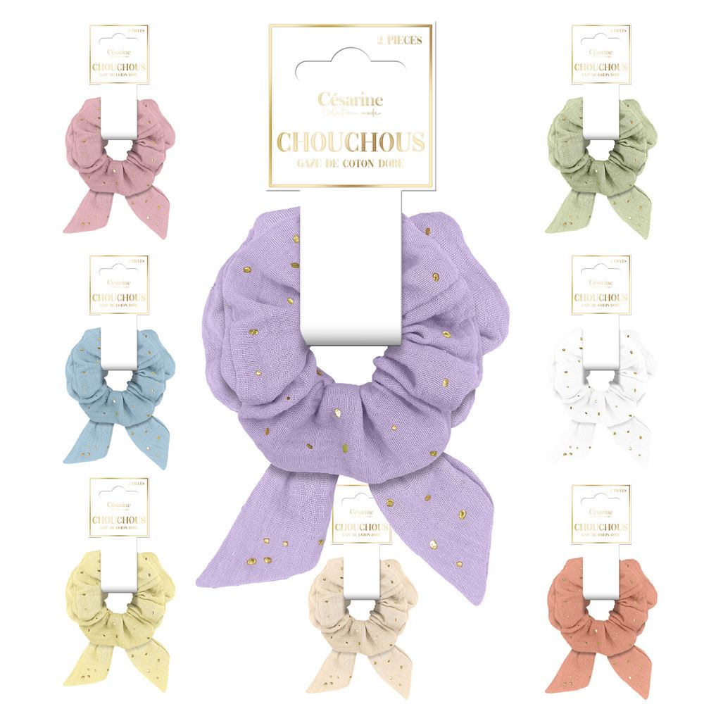 Chouchou gaze de coton 8mds