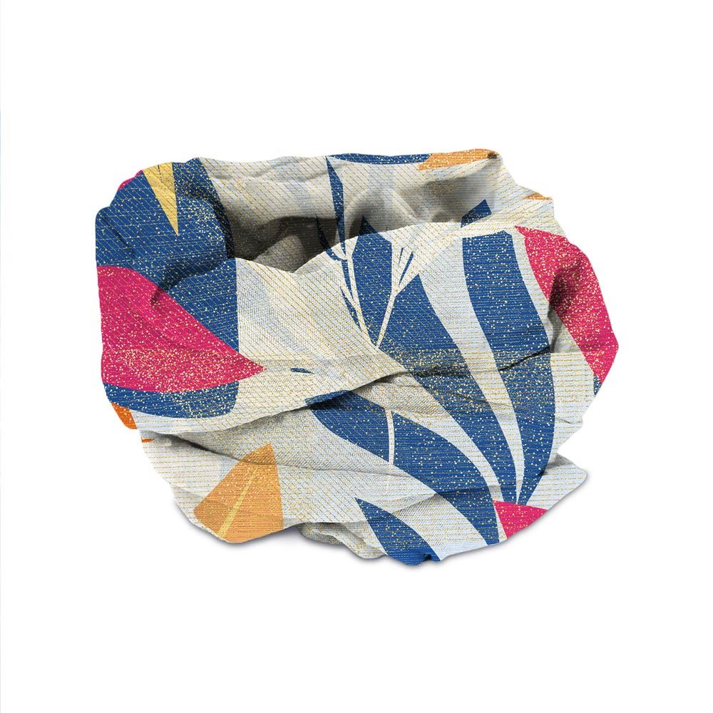 Foulard/pareo feuillage a paillettes