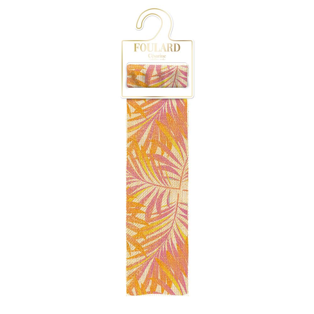 Foulard/pareo tropical a paillettes