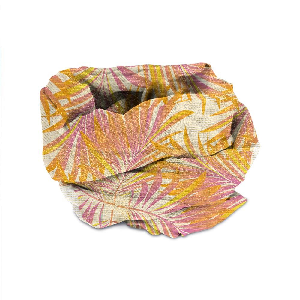 Foulard/pareo tropical a paillettes