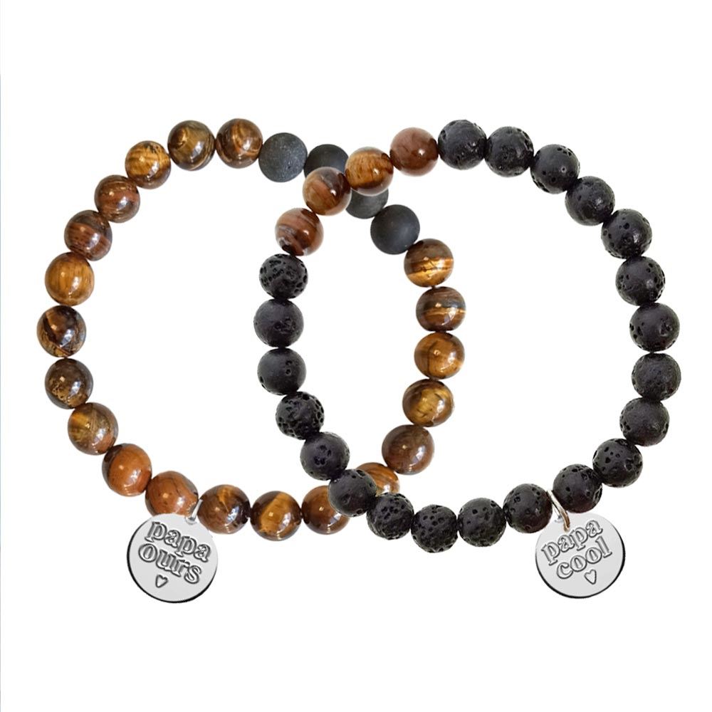 Bracelets medaillon papa 2mods