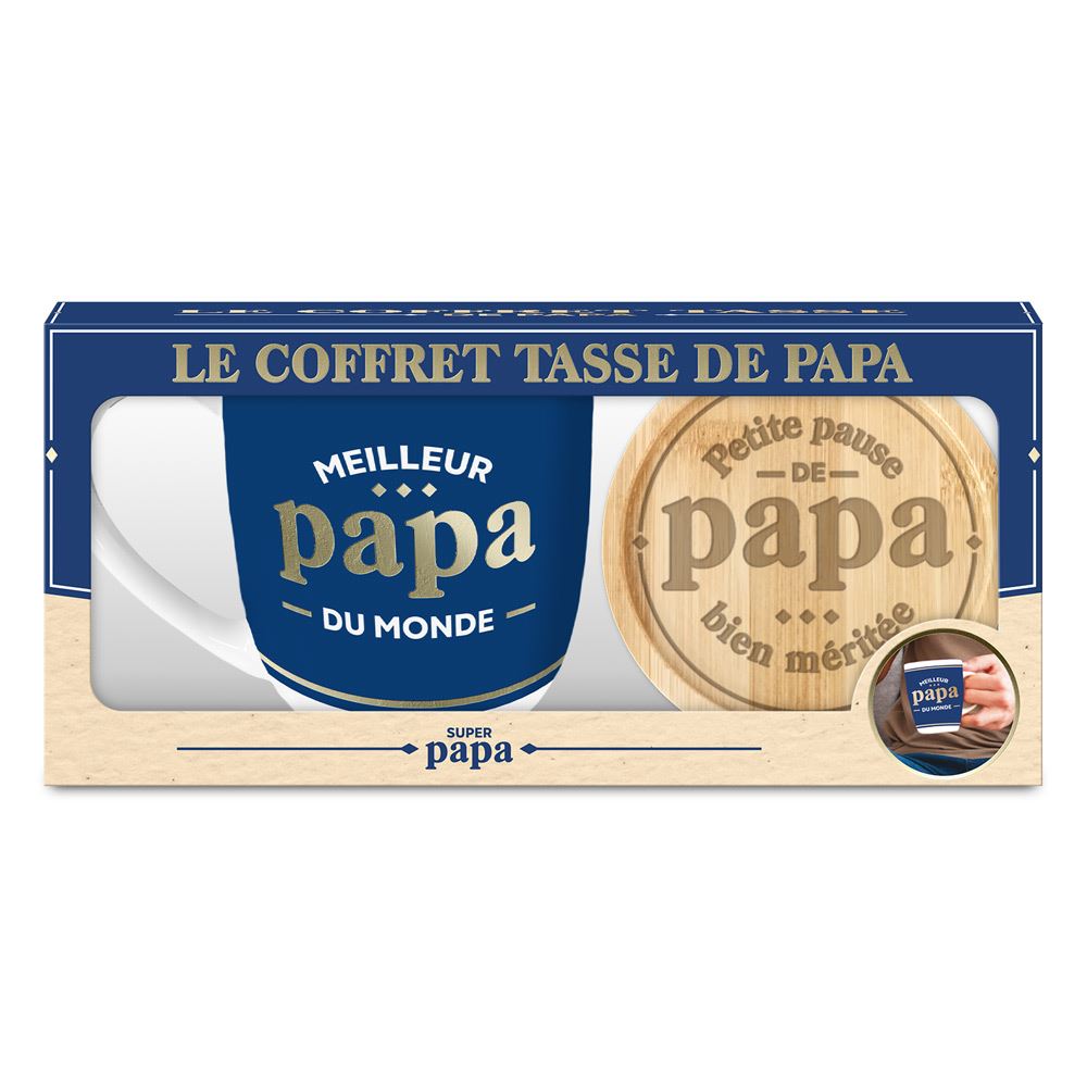 Coffret cadeau tasse meilleur papa