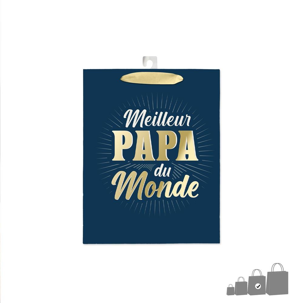 Pochette cadeau meilleur papa mm