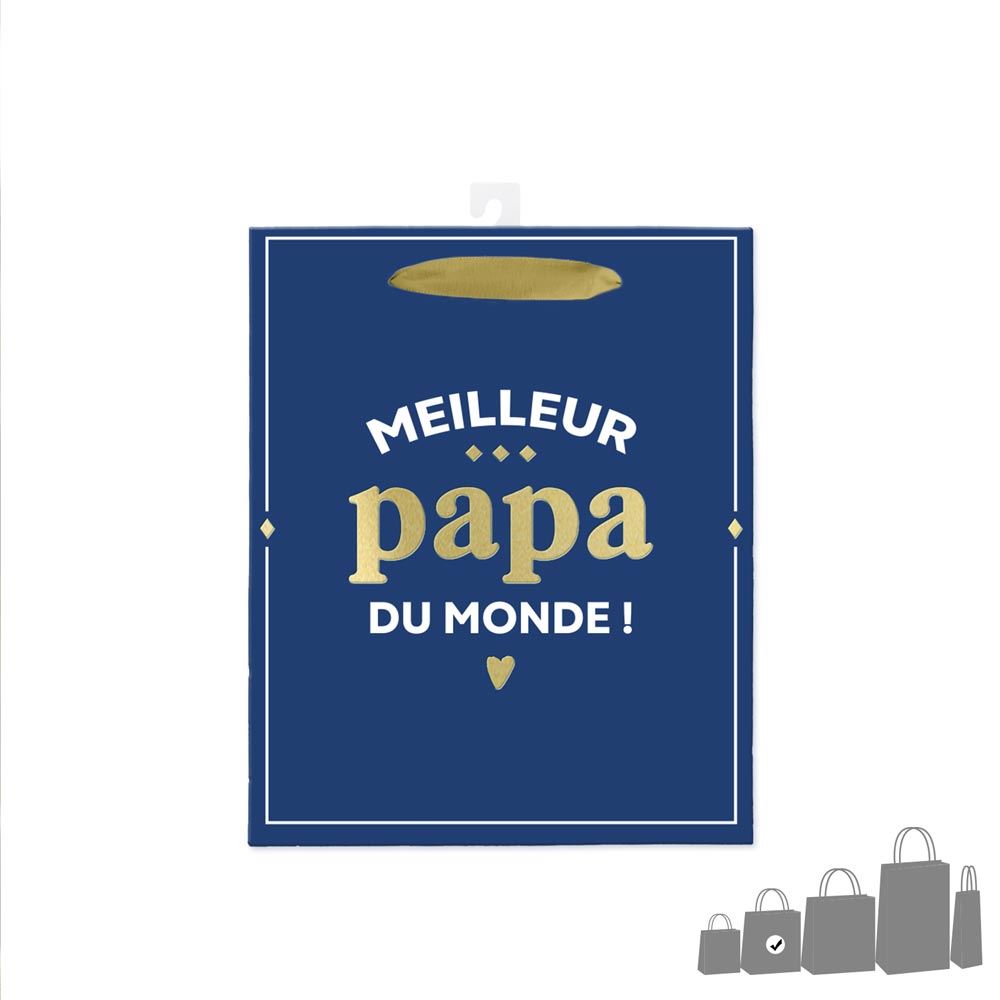 Pochette cadeau meilleur papa mm