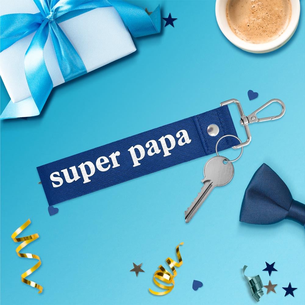 Porte cles laniere super papa