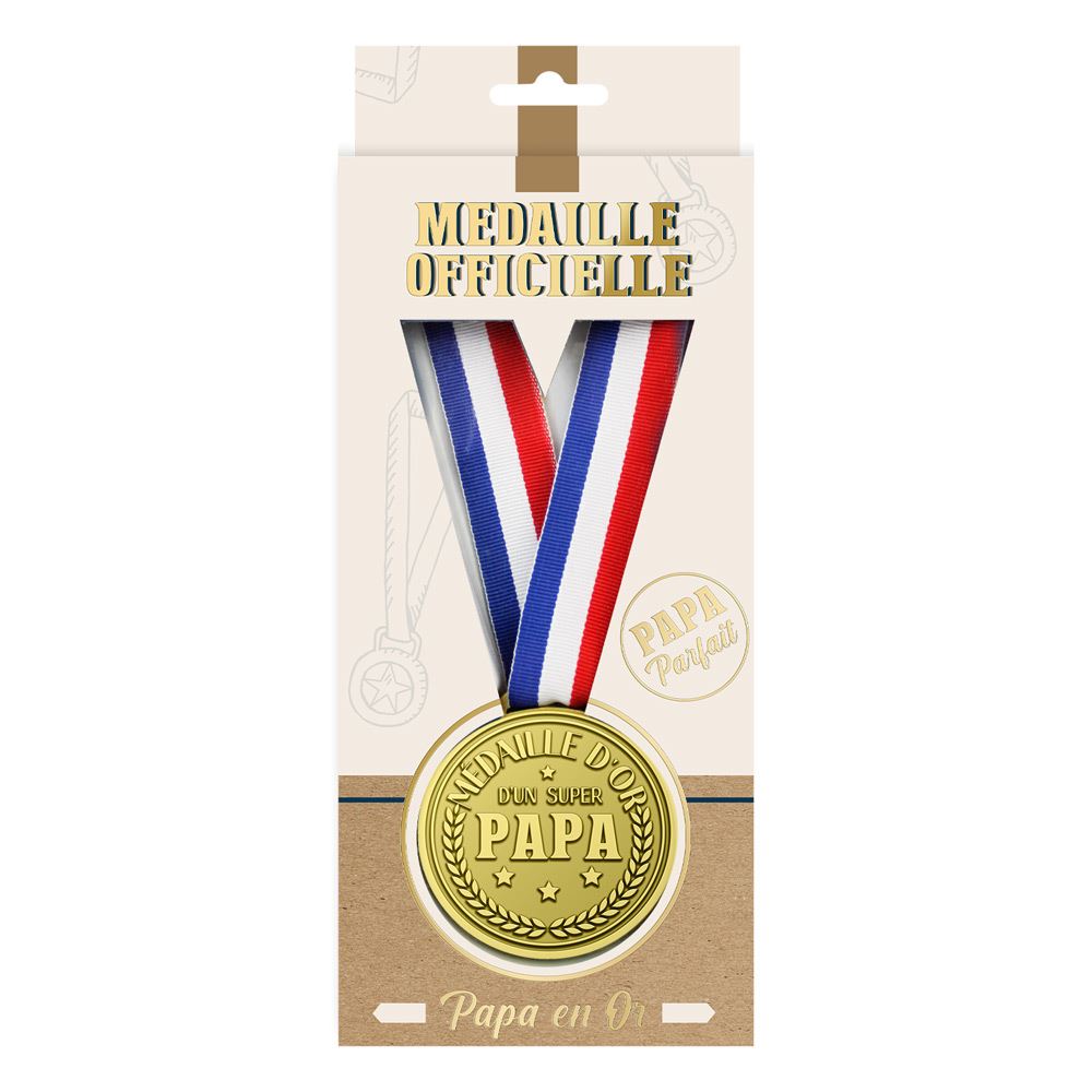 Medaille d or super papa