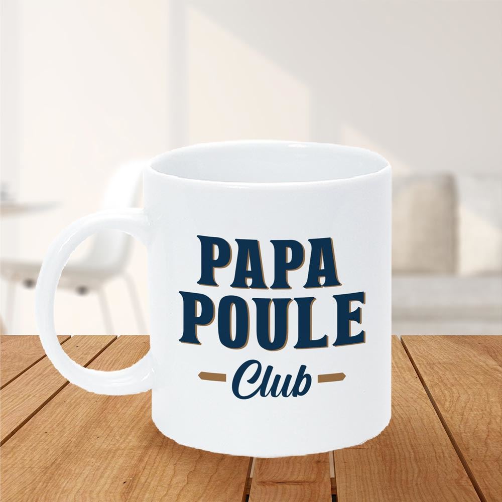 Mug papa poule club
