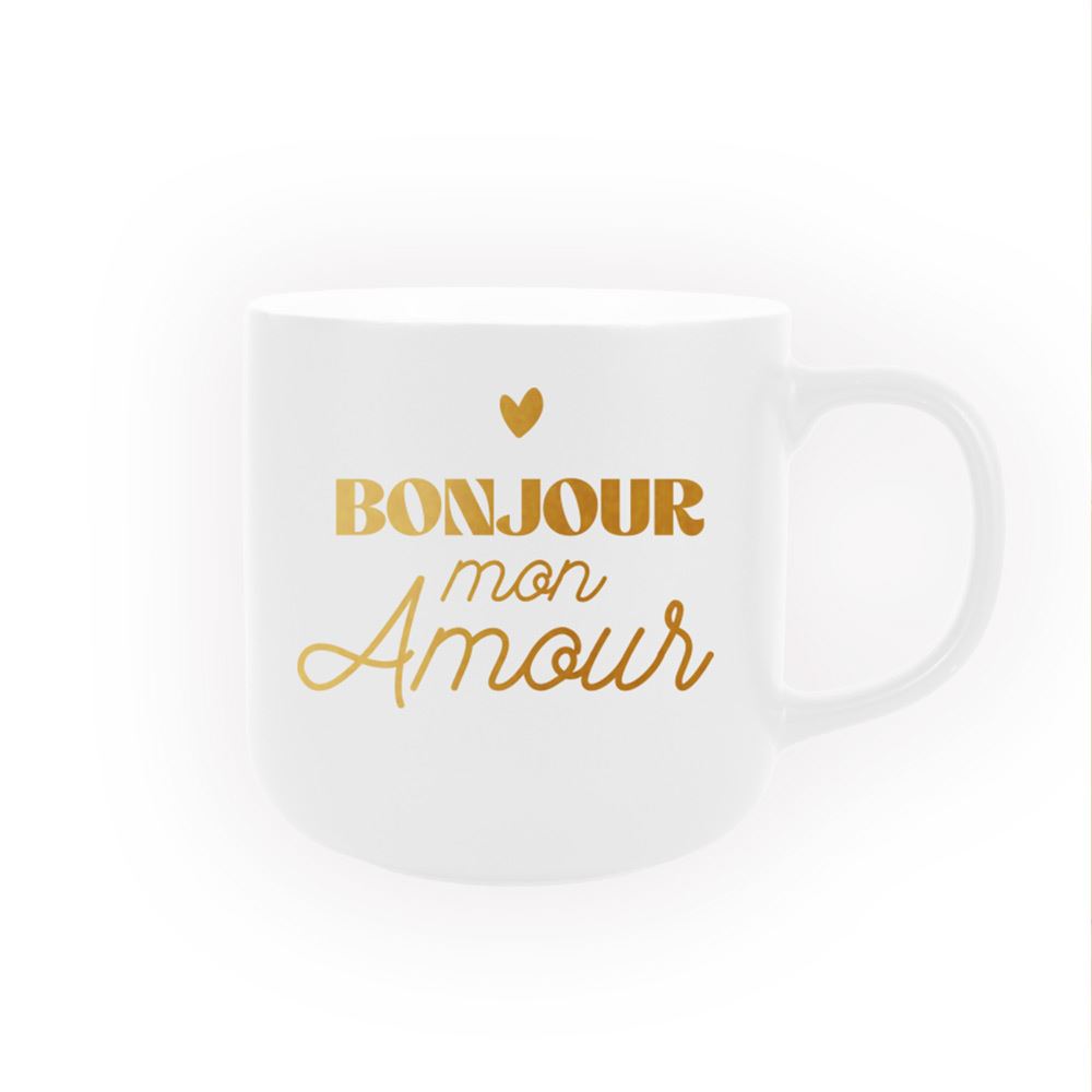 Mug mat bonjour mon amour