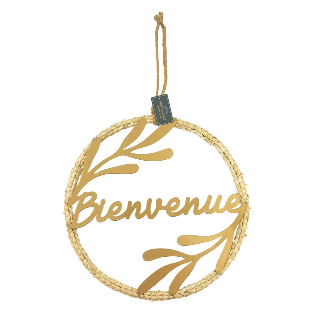 Deco murale rond bienvenue