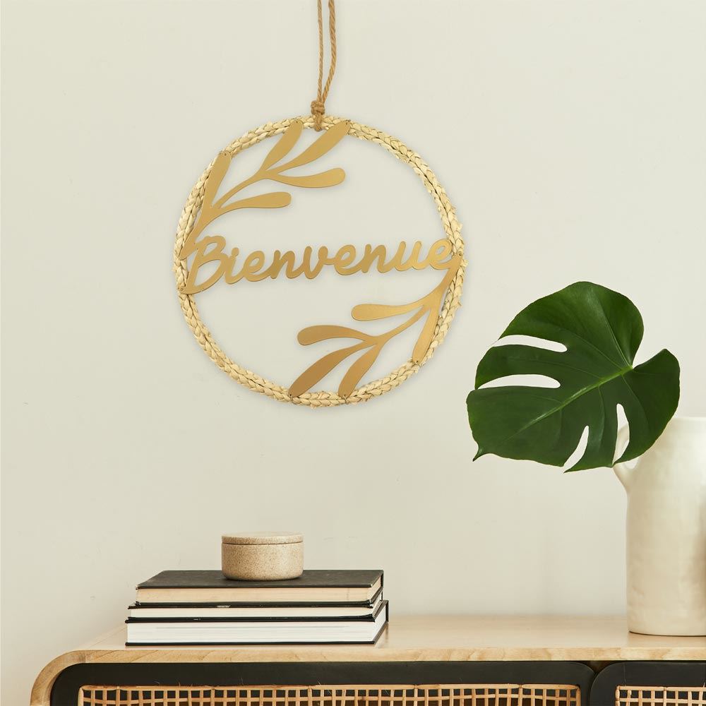 Deco murale rond bienvenue