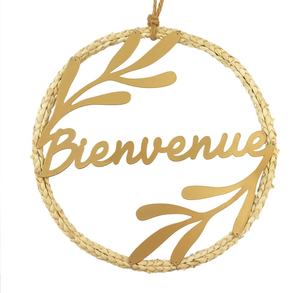 Deco murale rond bienvenue