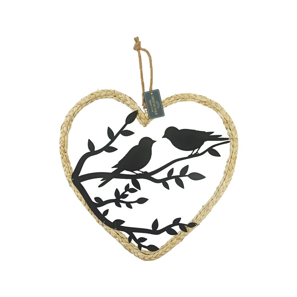 Deco murale cŒur oiseaux
