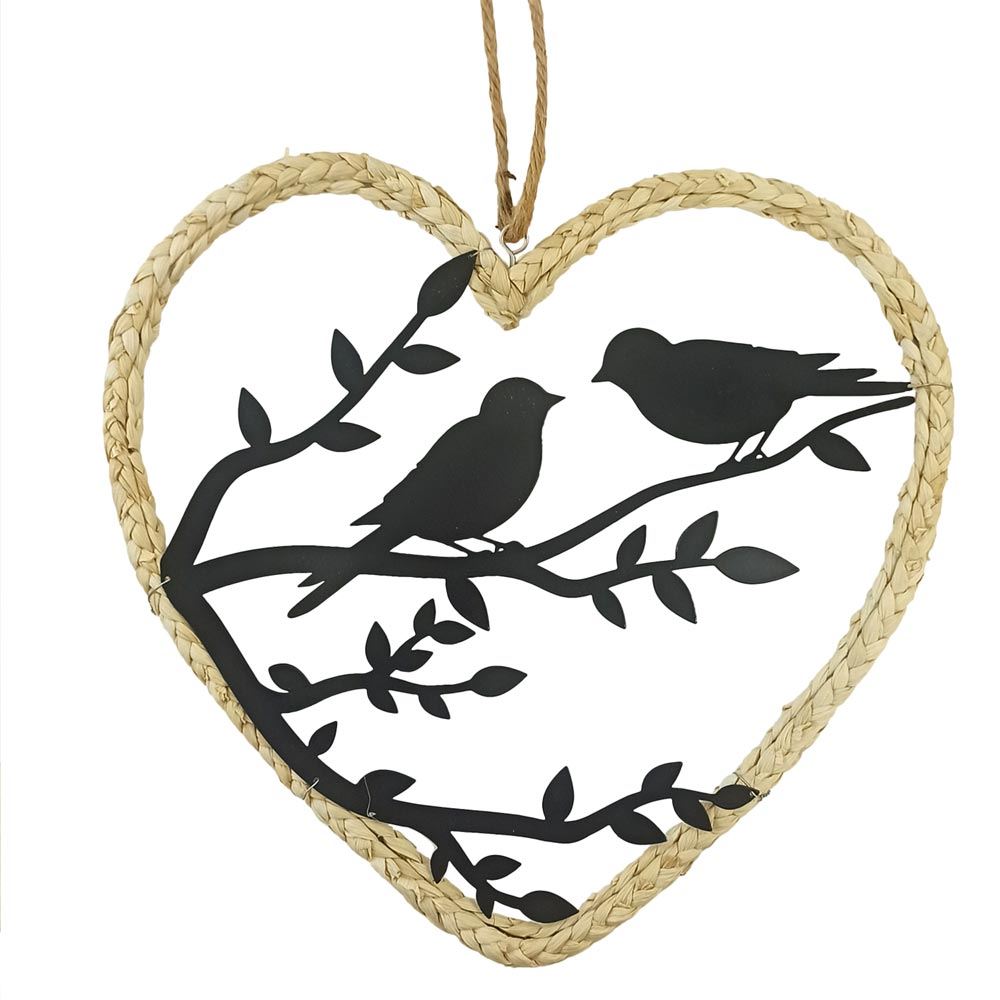 Deco murale cŒur oiseaux