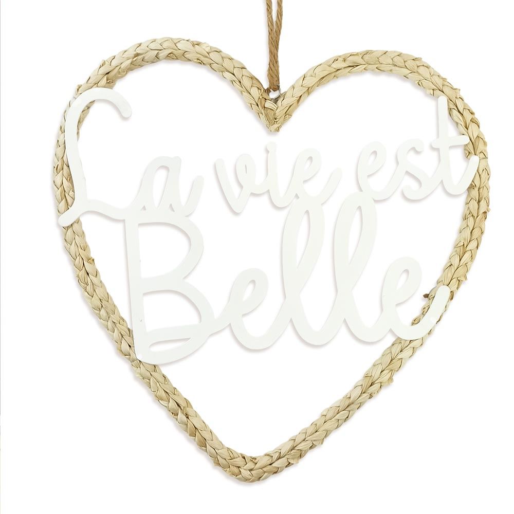 Deco murale cŒur la vie est belle