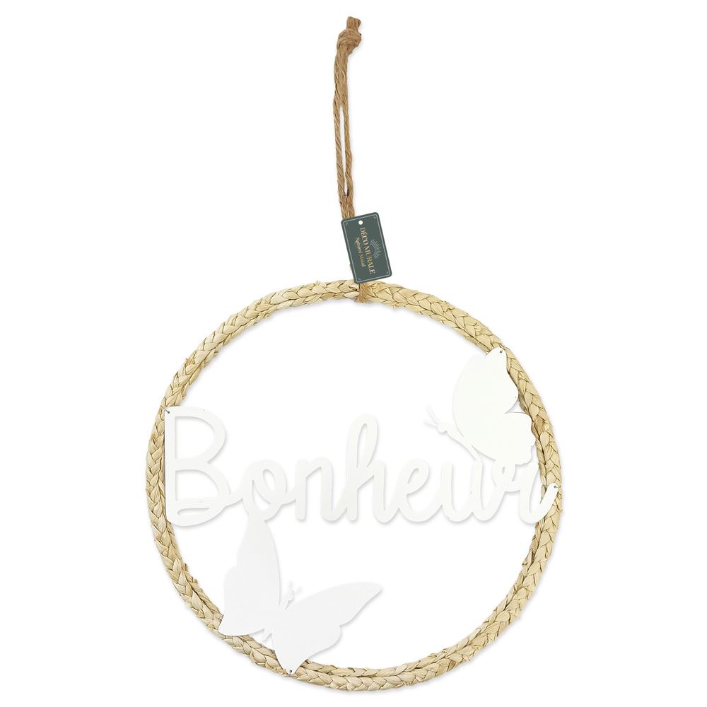 Deco murale rond bonheur