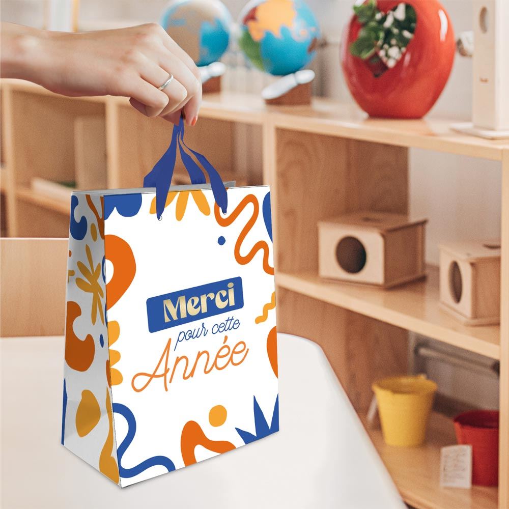 Pochette cadeau merci pour cette annee pm