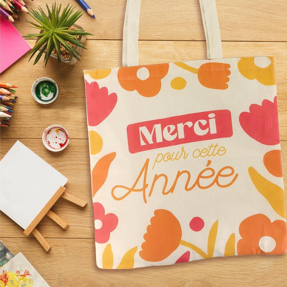 Sac cabas merci pour cette annee