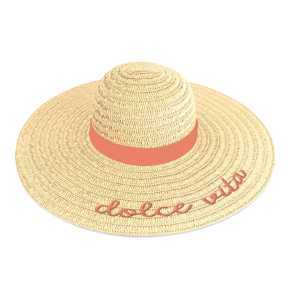 Chapeau brode dolce vita