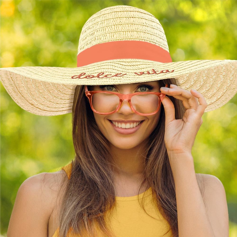 Chapeau brode dolce vita