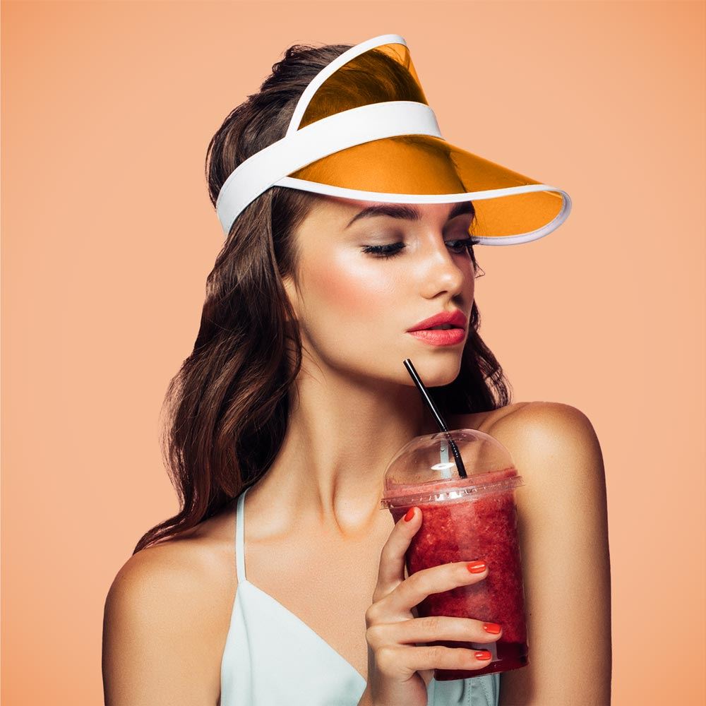 Visiere colorz orange