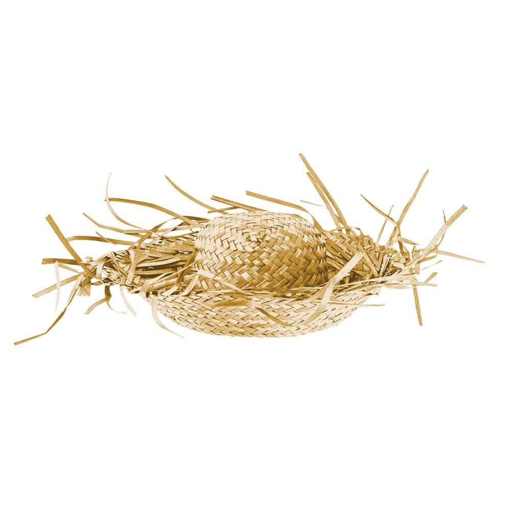 Chapeau paille colorz blanc
