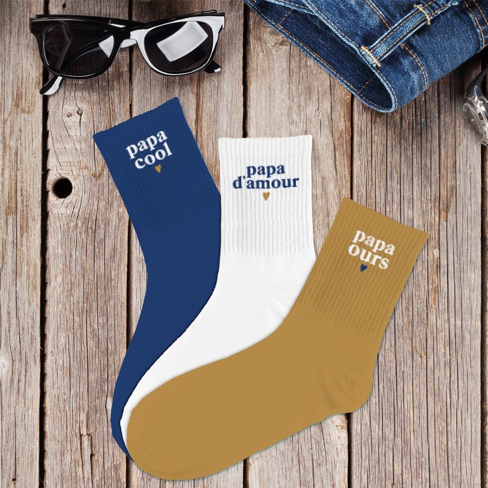 Coffret trio chaussettes papa cool