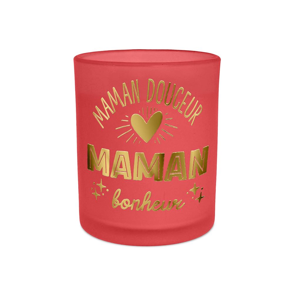 Bougie affective rouge maman douceur…bonheur