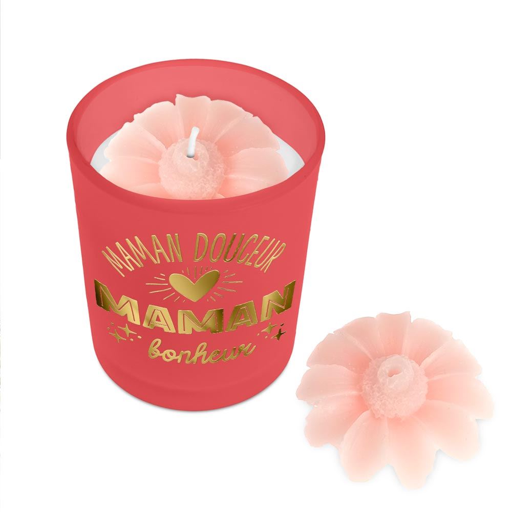 Bougie affective rouge maman douceur…bonheur