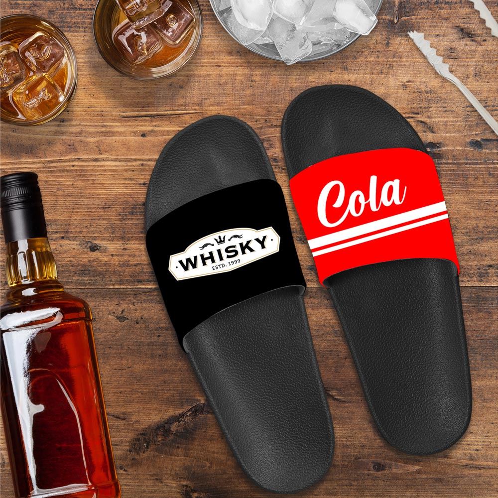 Claquettes duo whisky/cola t40-42/43-45