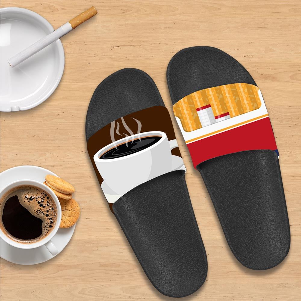 Claquettes duo cafe/clope t40-42/43-45