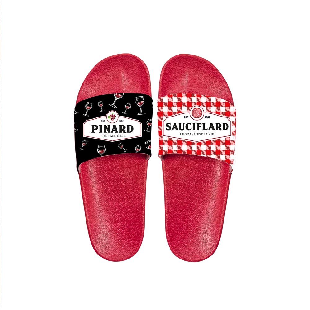 Claquettes duo pinard/sauciflard t40-42/43-45