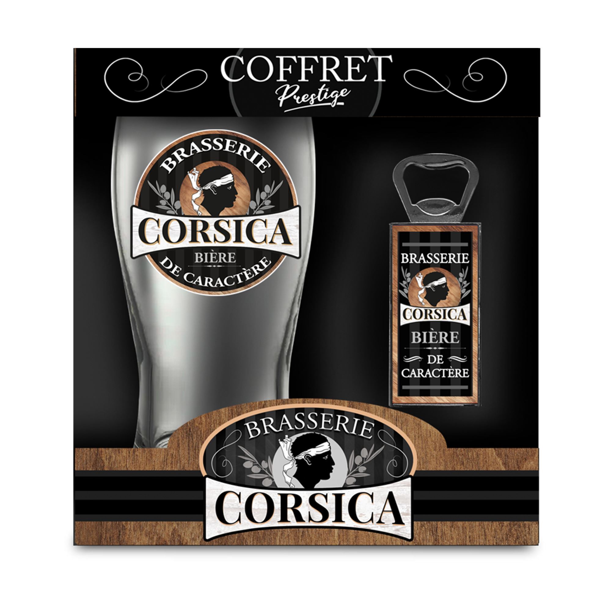 Coffret verre biere corsica