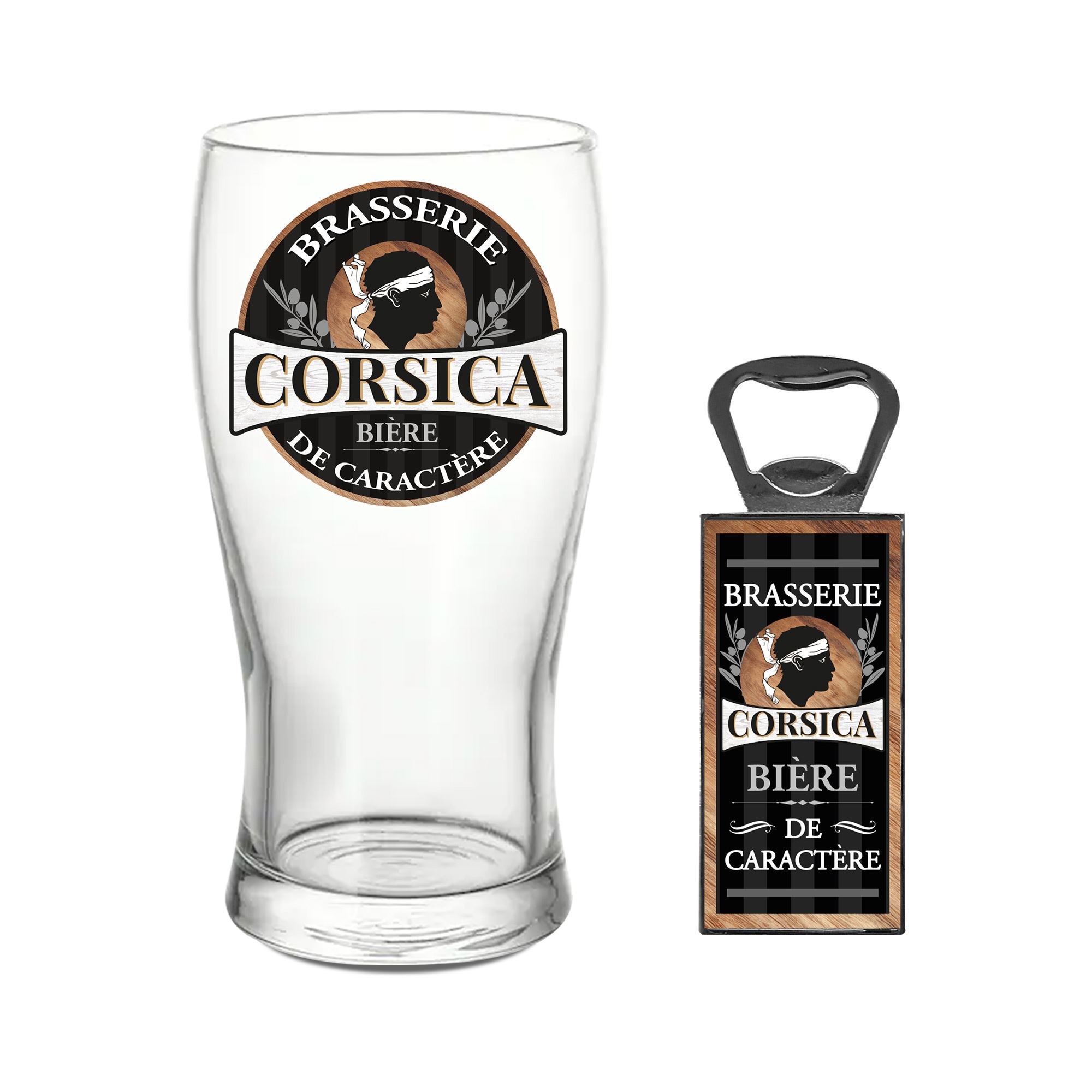Coffret verre biere corsica