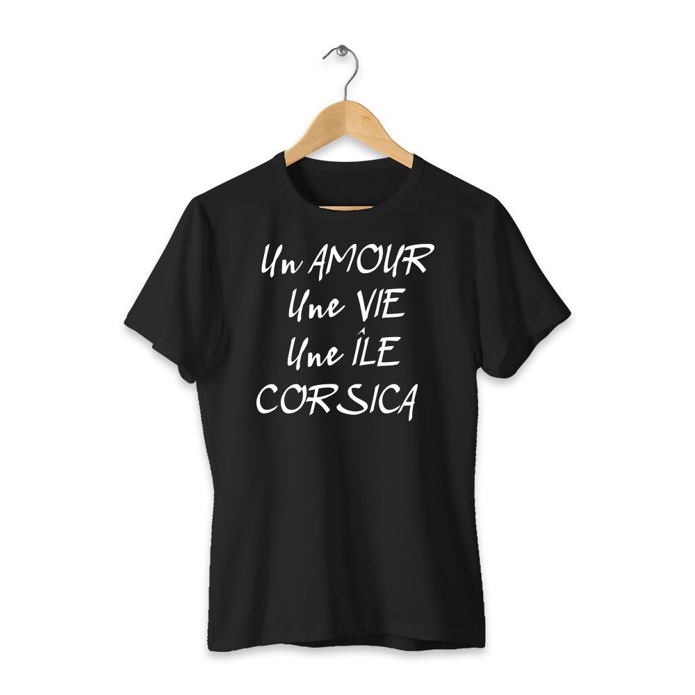 T shirt corsica "un amour..." m