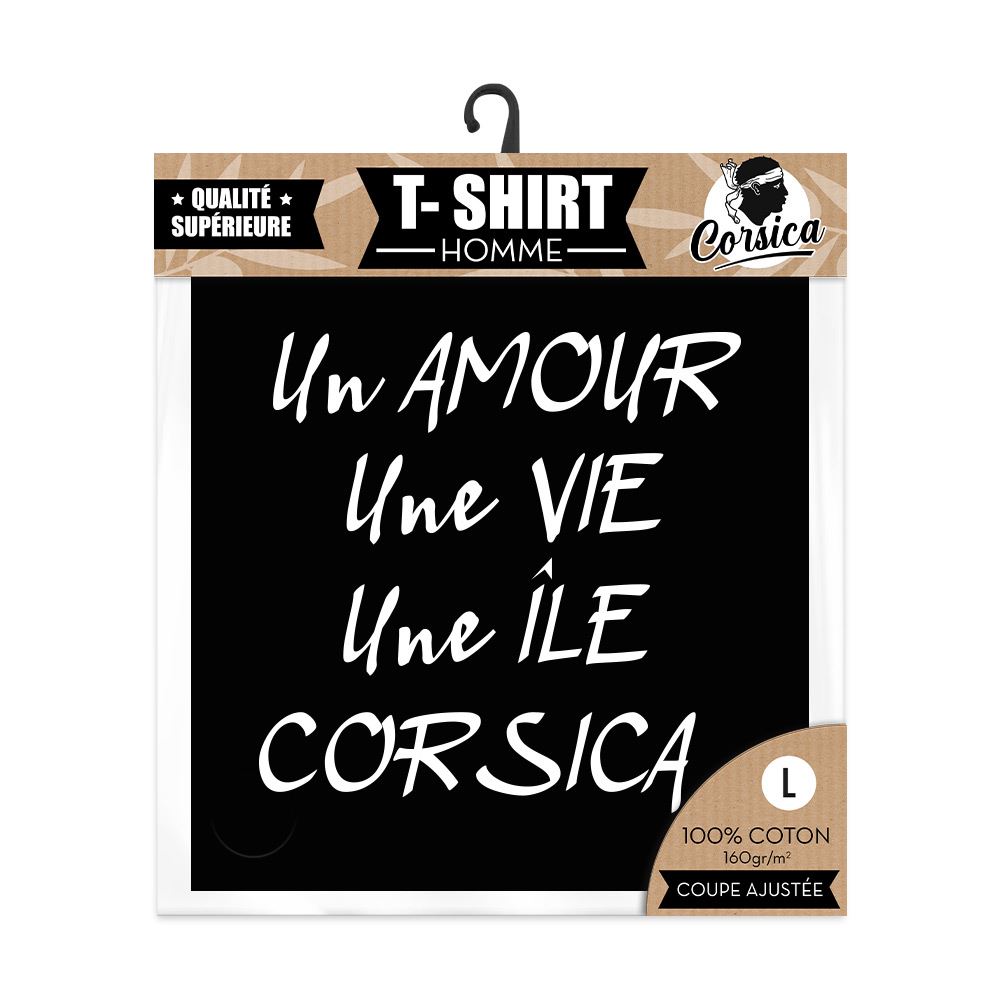 T shirt corsica "un amour..." l